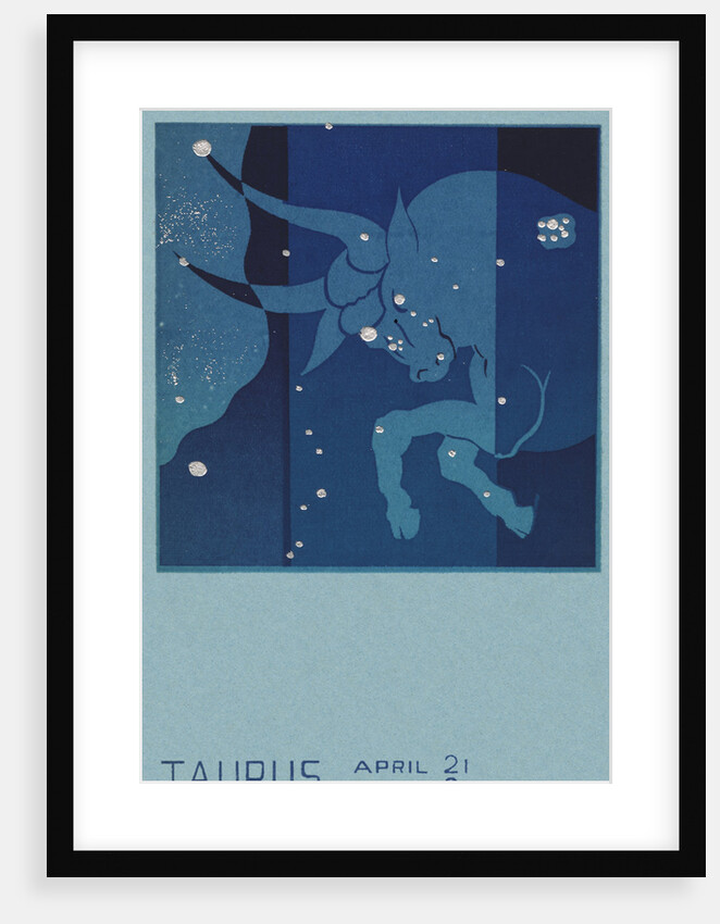 Taurus Postcard by Paul Dubosclard