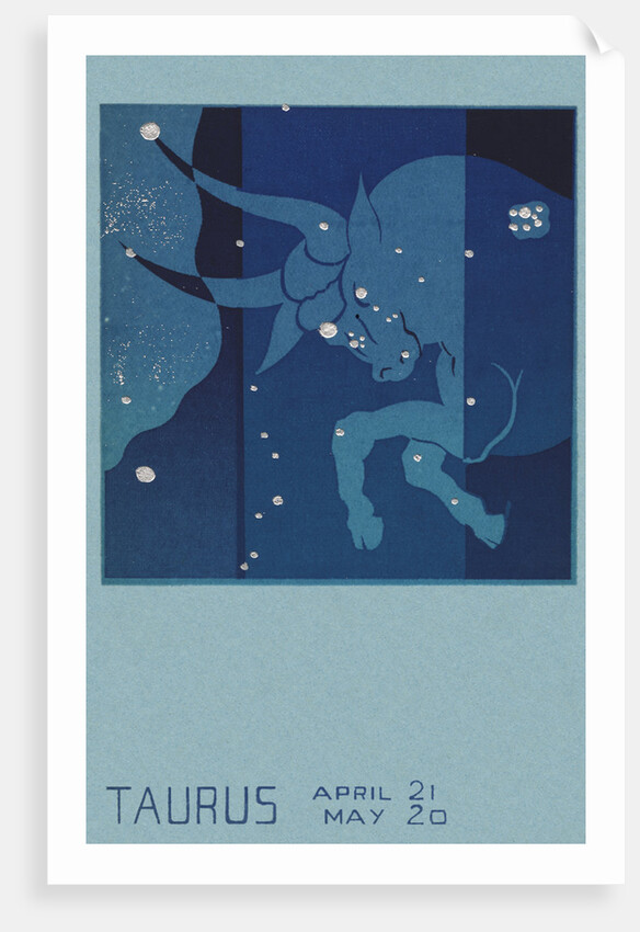 Taurus Postcard by Paul Dubosclard