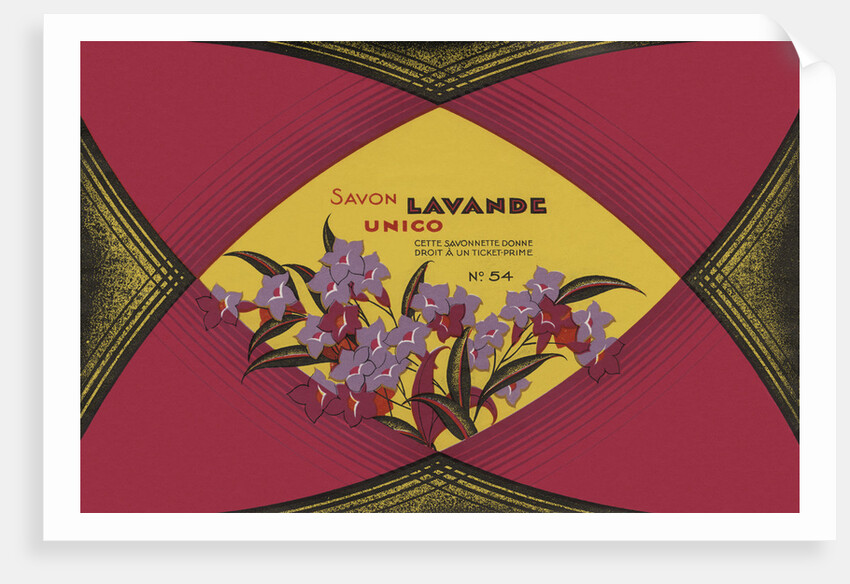 Savon Lavande Soap Label by Anonymous