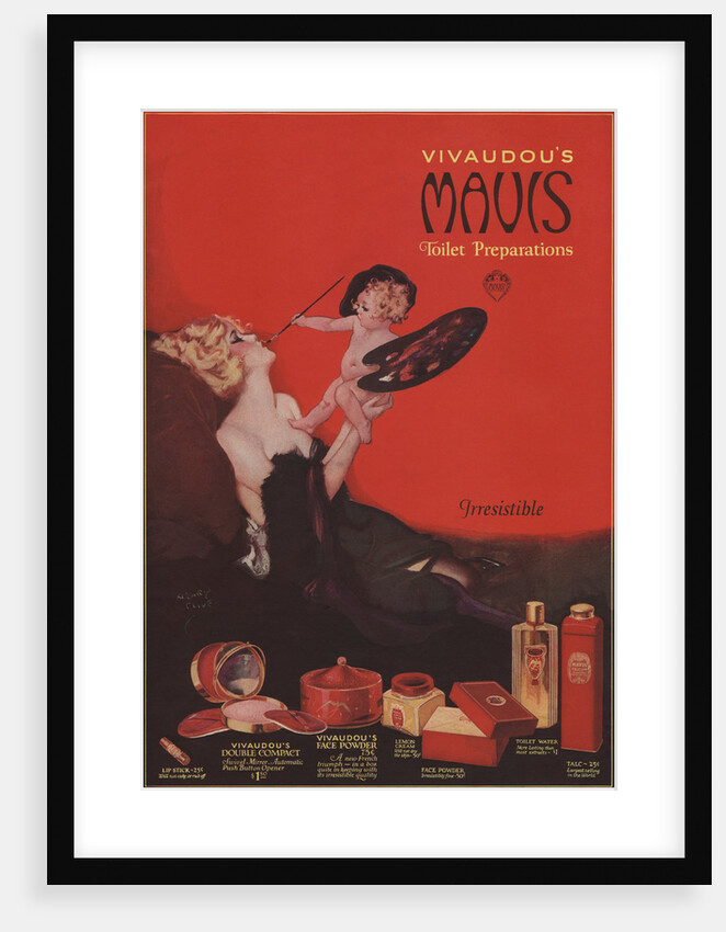 Vivaudou's Mavis Toilet Preparations Advertisement by Henry Clive