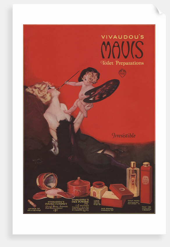 Vivaudou's Mavis Toilet Preparations Advertisement by Henry Clive