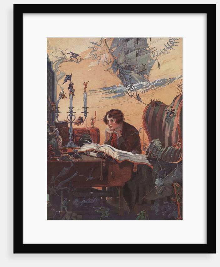 Illustration of Robert Louis Stevenson by John R. Neil