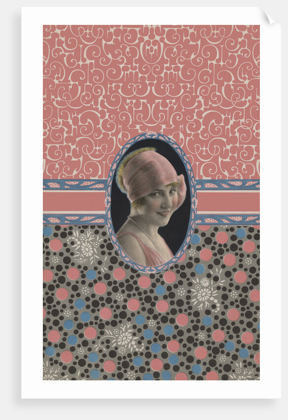 Illustration of Young Woman Wearing Cloche by Anonymous