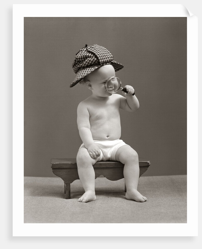 1940s Baby Sherlock Holmes In Diaper by Anonymous