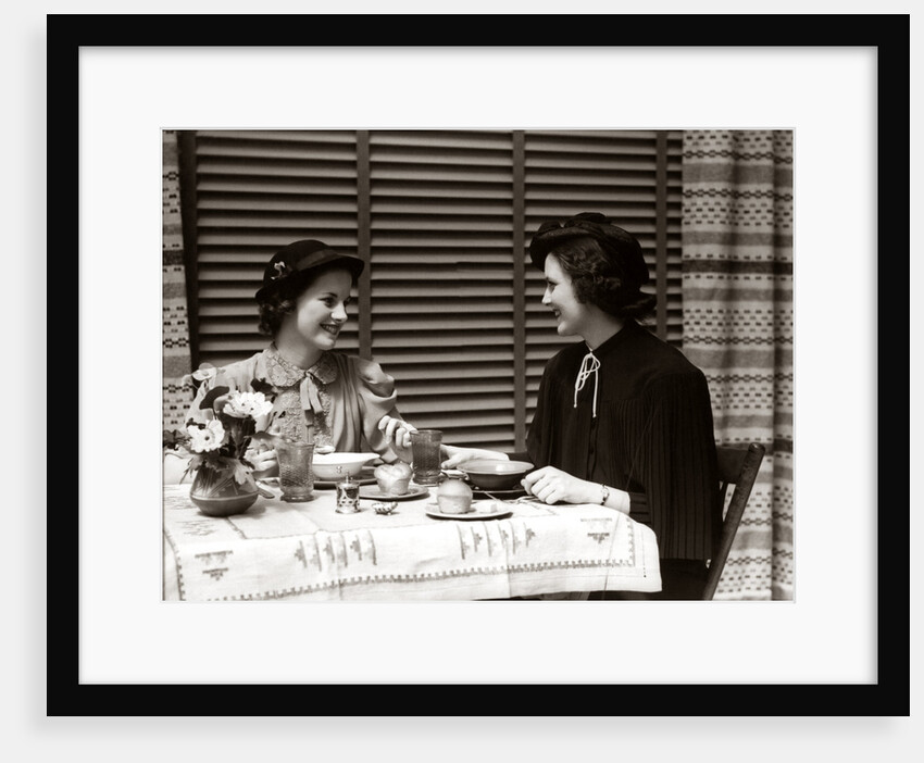 1930steo Women Dining Restaurant by Anonymous