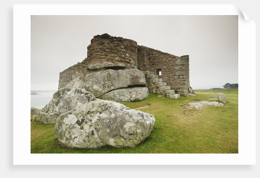 Old Blockhouse Gun Tower Ruins on Tresco by Anonymous