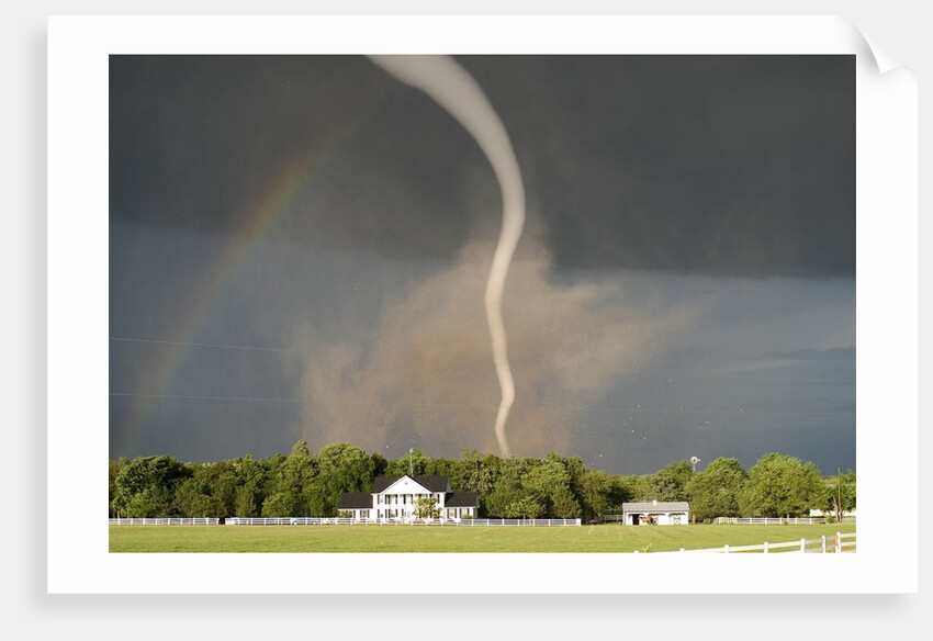 Tornado near House in Kansas by Anonymous