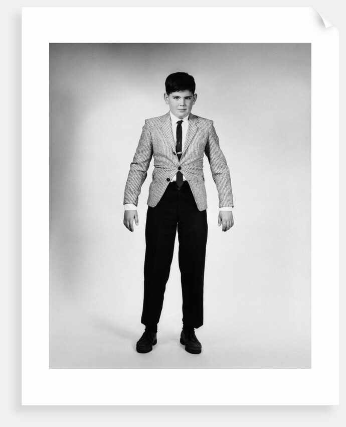 1950s 1960s Overgrown Boy In Tight Suit by Anonymous