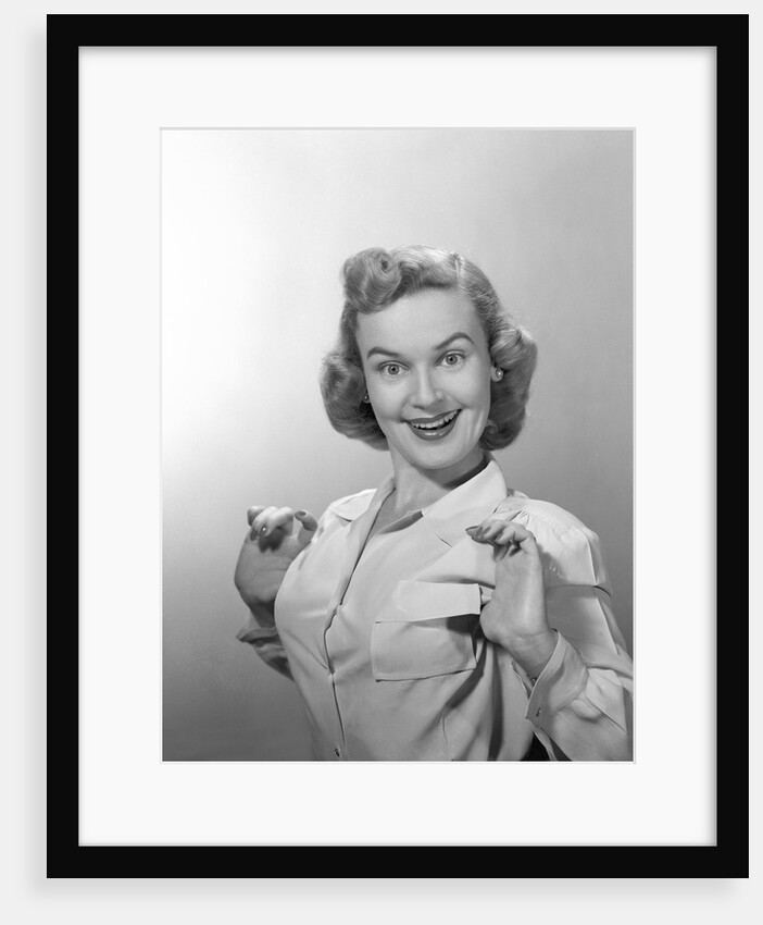 1950s Portrait Of Proud Woman by Anonymous