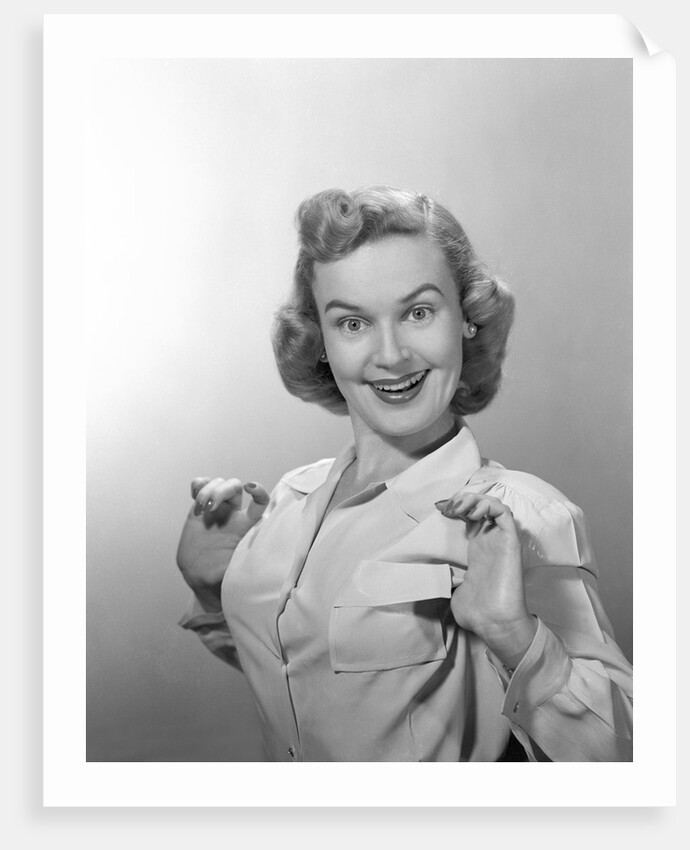 1950s Portrait Of Proud Woman by Anonymous