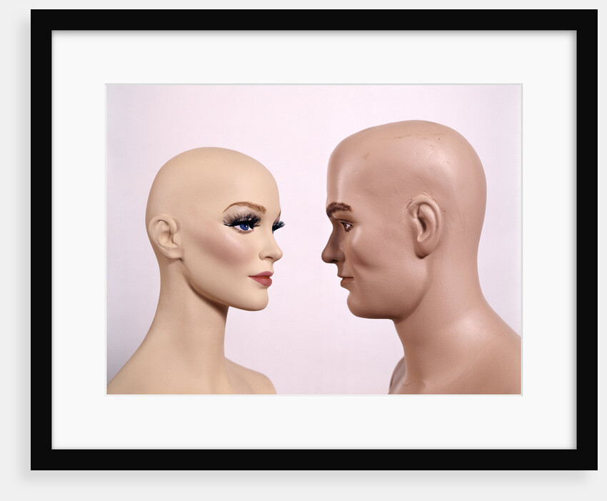 Couple Man Woman Male Female Bald Mannequin Dummy Model by Anonymous