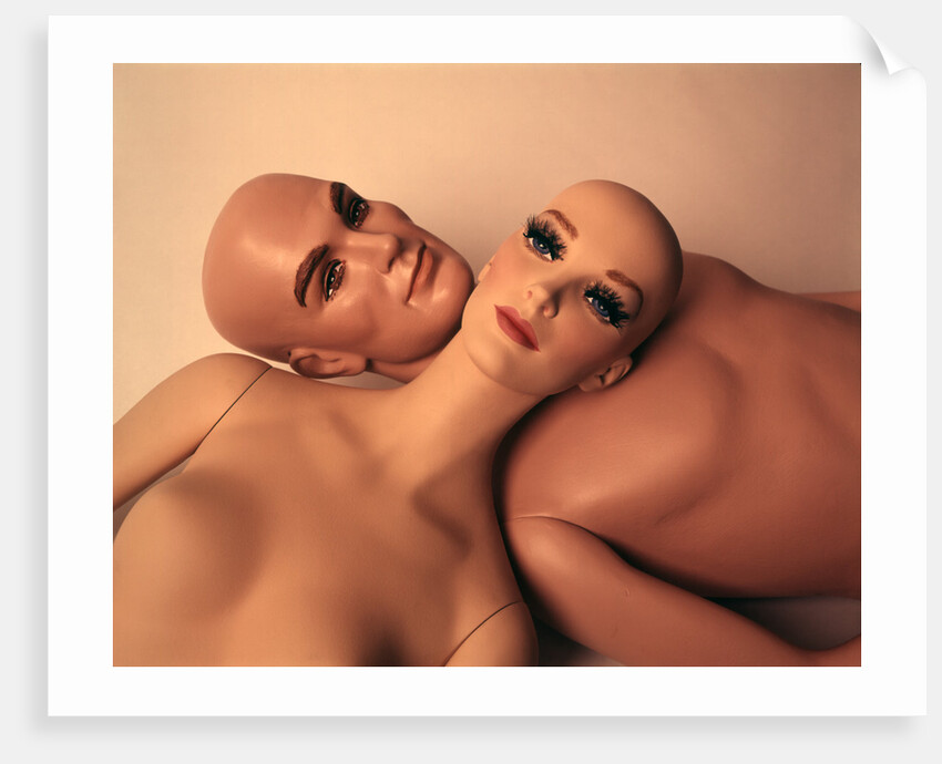 1970s Couple Nude Man Woman Mannequins Models Dummies Fake Unreal People by Anonymous