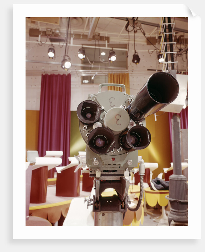 1960s Close-Up Frontal View Of Multi Lens Television Camera In Studio by Anonymous