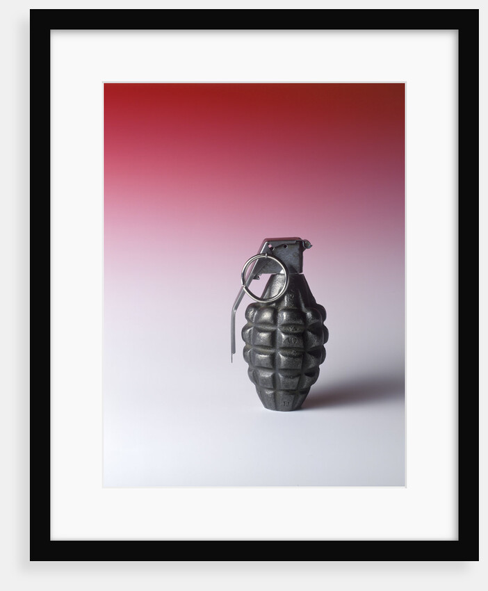 1940s 1950s Serrated Cast Iron Pineapple Hand Grenade by Anonymous