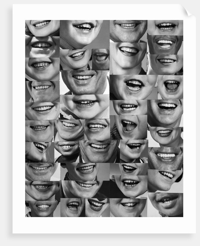 1960s 1970s Montage Of Mouths Of All Sexes And Ages by Anonymous
