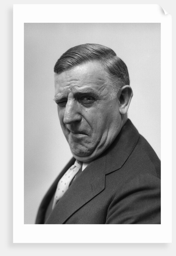 1930s 1940s Portrait Of Gruff Older Man Businessman Salesman Character Winking by Anonymous