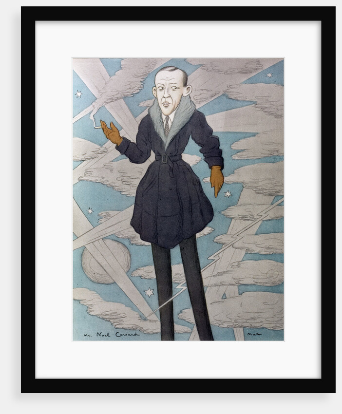Caricature of Noel Coward by Max Beerbohm