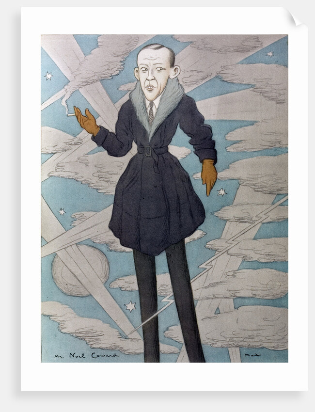 Caricature of Noel Coward by Max Beerbohm