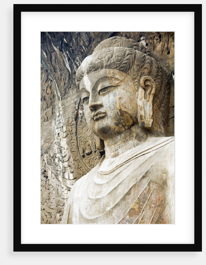 Colossal Buddha Sculpture at Fengxian Temple of Longmen Grottoes by Anonymous