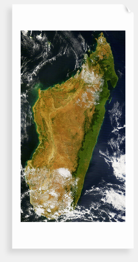 Satellite View of Madagascar by Anonymous