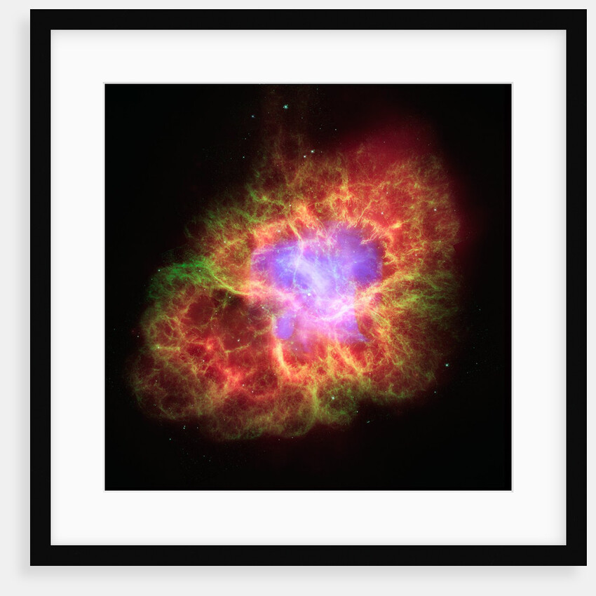 Spiral Galaxy in Crab Nebula by Anonymous