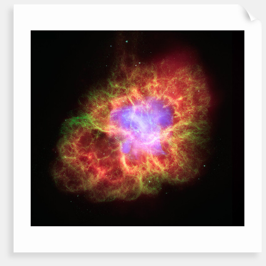 Spiral Galaxy in Crab Nebula by Anonymous