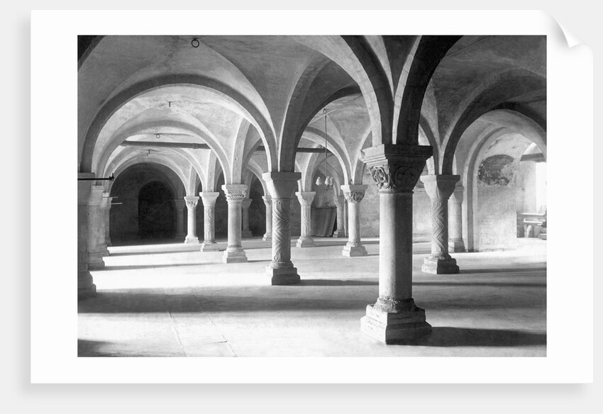 Canterbury, the Cathedral, the Crypt 1898 by Anonymous