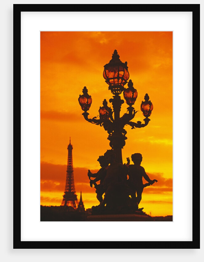 Street Light on Pont Alexandre III at Sunset by Anonymous