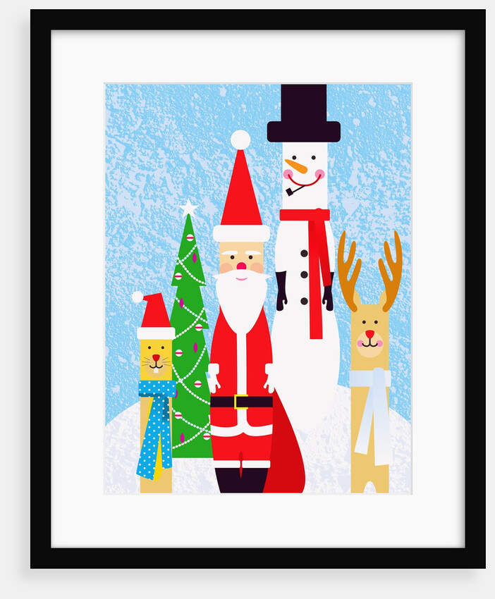 Christmas Figures by Anonymous