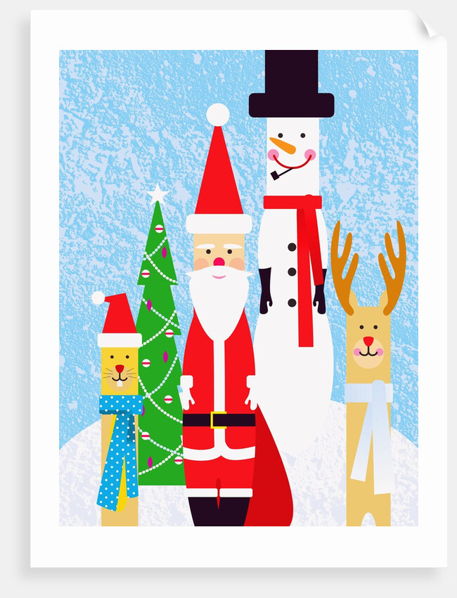 Christmas Figures by Anonymous