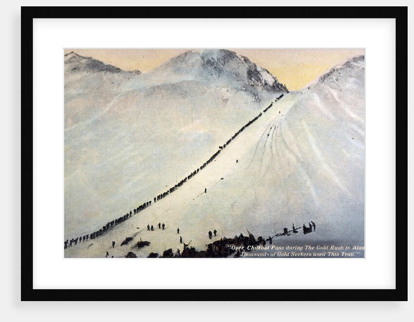 Gold Prospectors Crossing Chilkoot Pass by Anonymous