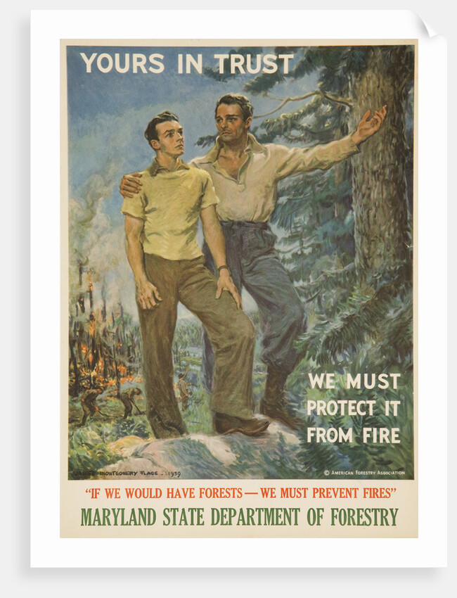 Yours In Trust Poster by James Montgomery Flagg