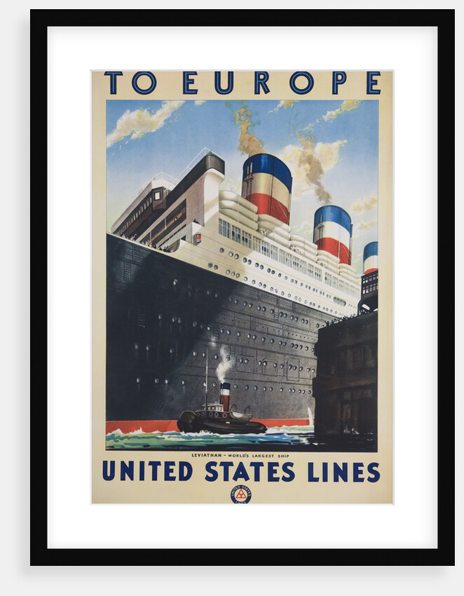 To Europe United States Lines Poster by Anonymous