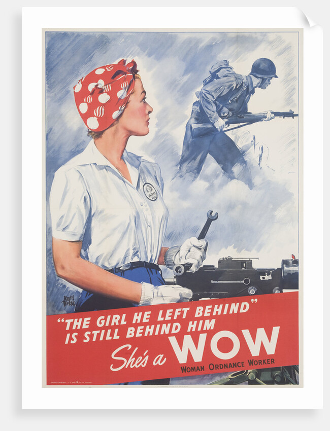 She's a WOW Poster by Adolph Treidler