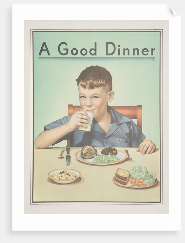 A Good Dinner Poster by Anonymous