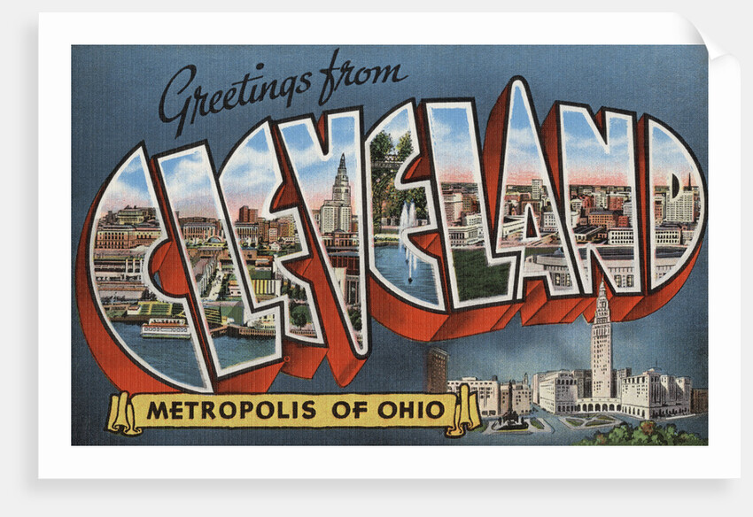 Greetings from Cleveland Postcard by Anonymous