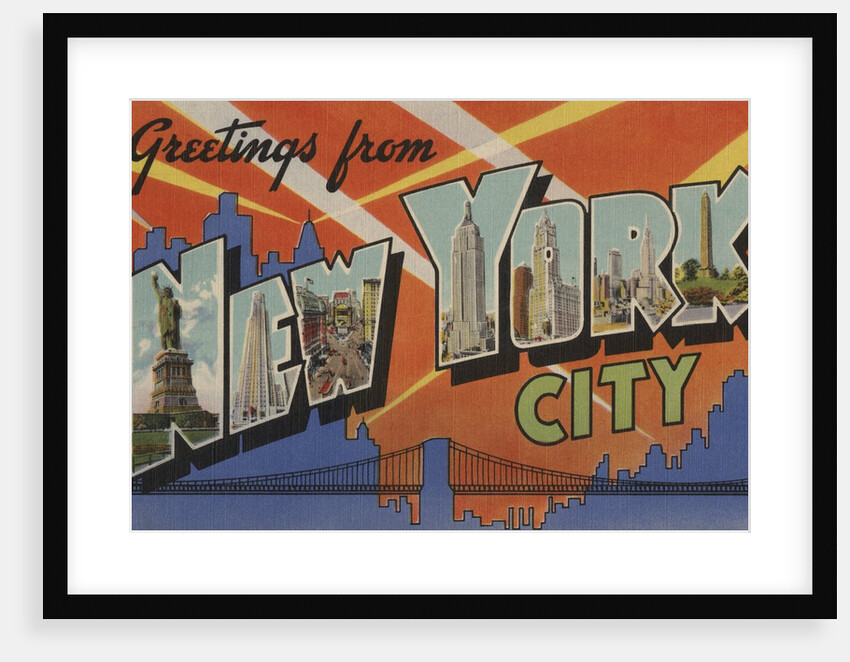 Greetings from New York City Postcard by Anonymous