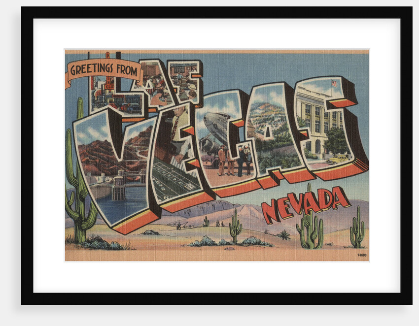 Greetings from Las Vegas Nevada Postcard by Anonymous