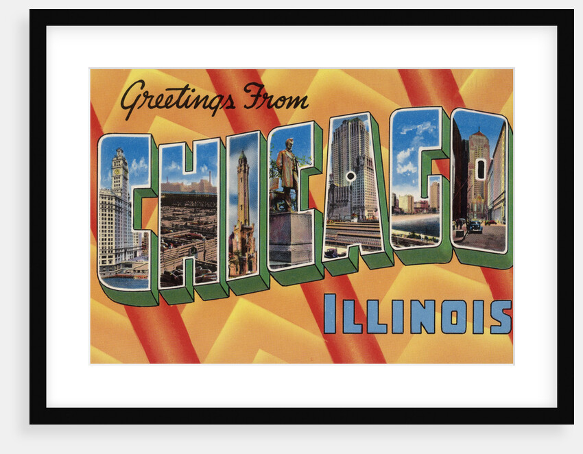 Greetings from Chicago Illinois Postcard by Anonymous