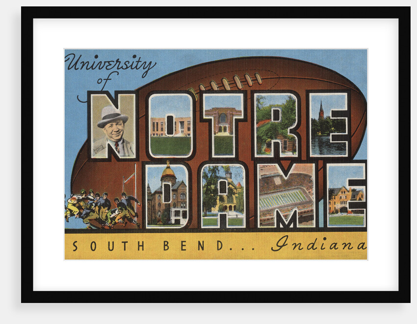 University of Notre Dame South Bend Indiana Postcard by Anonymous