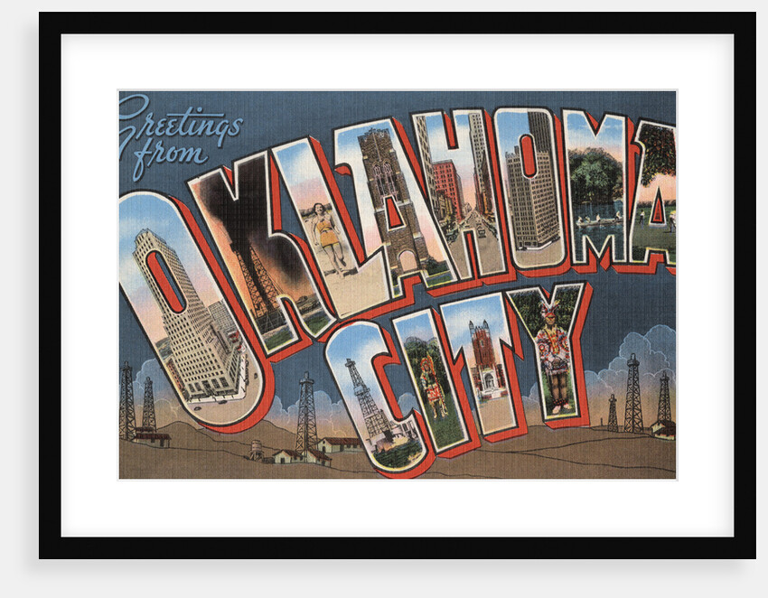 Greetings from Oklahoma City Postcard by Anonymous
