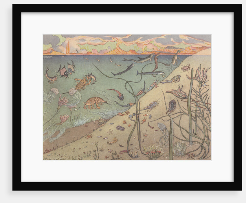 Illustration of Animals of the Paleozoic Era by E. Boyd Smith