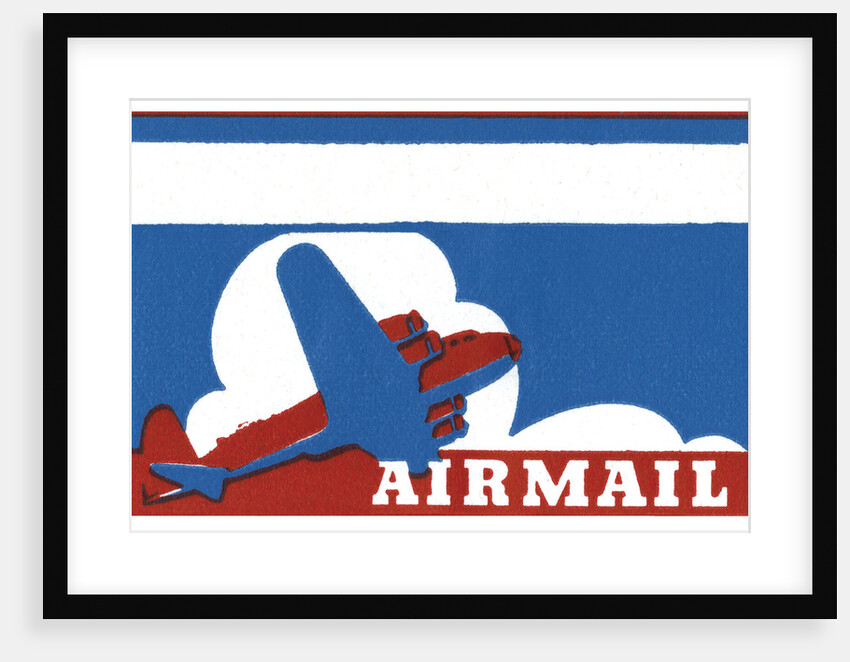 Airmail Mailing Label by Anonymous