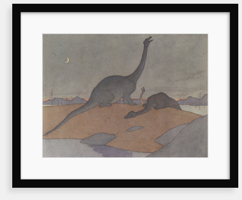 Illustration of the Last Brontosaurus by E. Boyd Smith