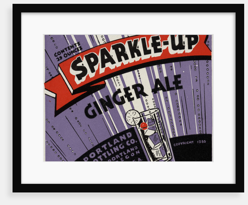 Sparkle-Up Ginger Ale Label by Anonymous