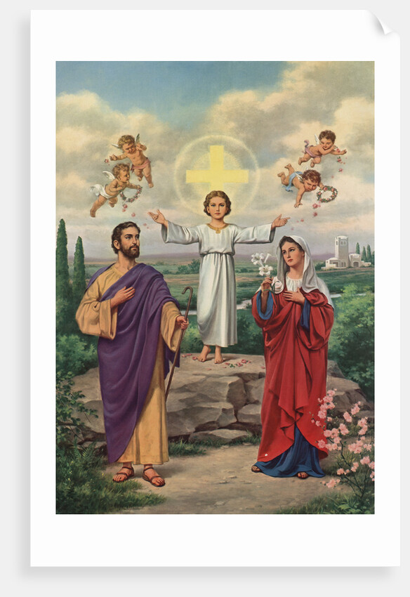 Calendar Illustration of the Holy Family by Anonymous