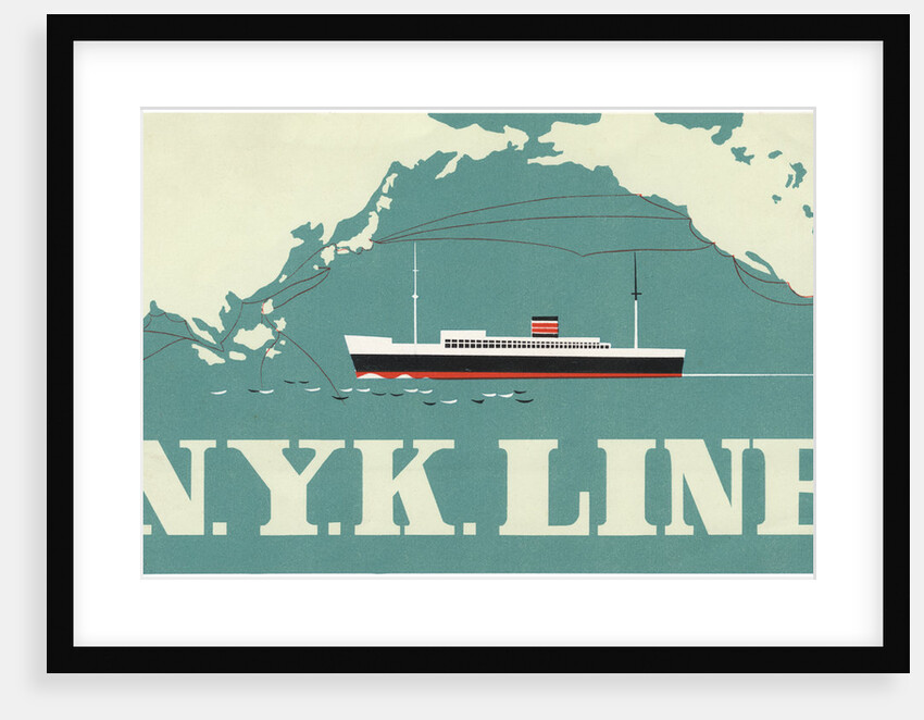 N.Y.K. Line Luggage Label by Anonymous