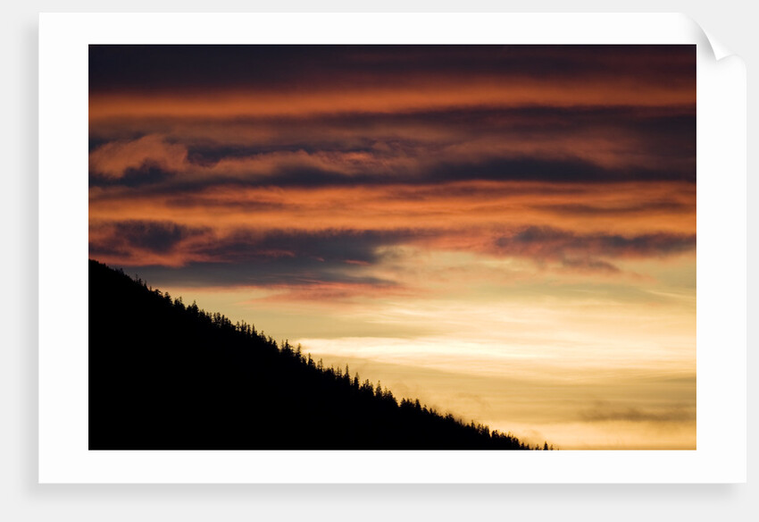 Sunset Above Tenakee Inlet in Alaska by Anonymous