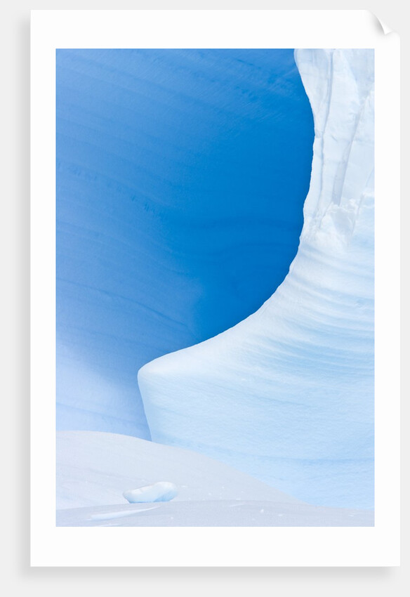 Blue Cave in Iceberg Sculpted by Waves by Anonymous