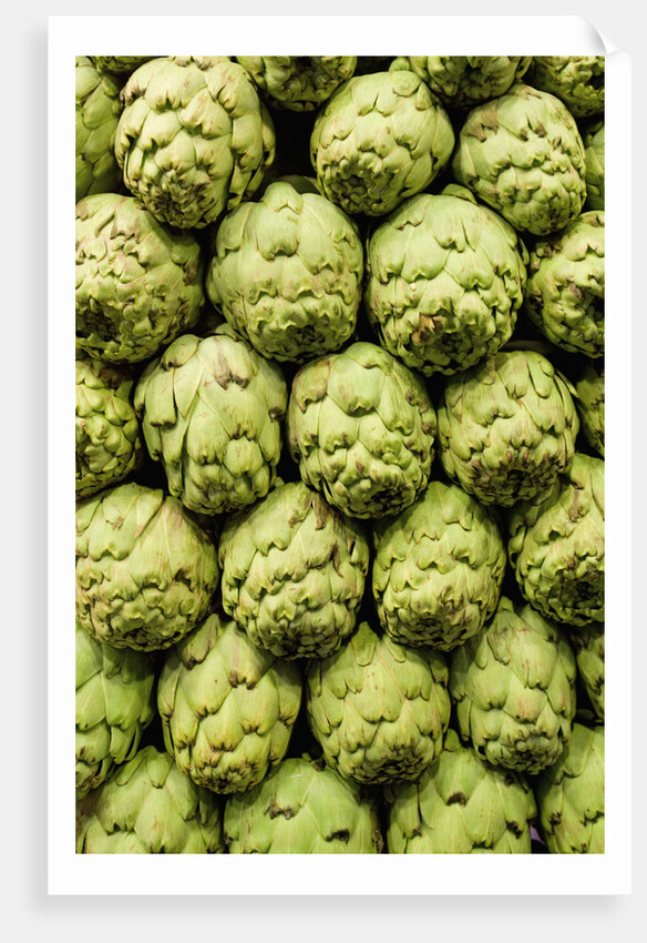 Artichokes at Boqueria Market in Barcelona by Anonymous